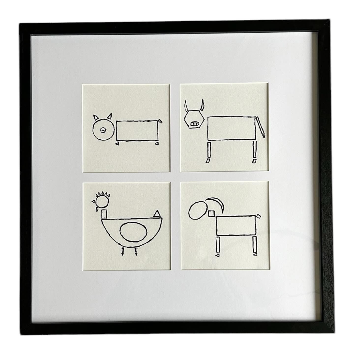 Set of 4 Animal