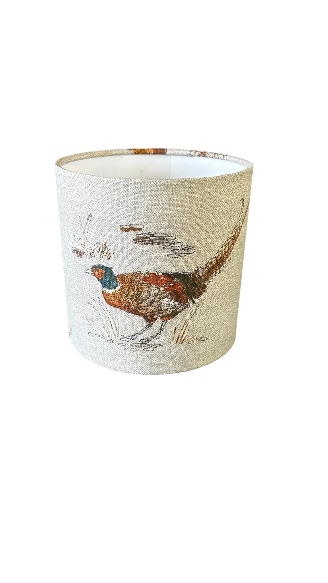 15 cm Pheasant Drum Lampshade