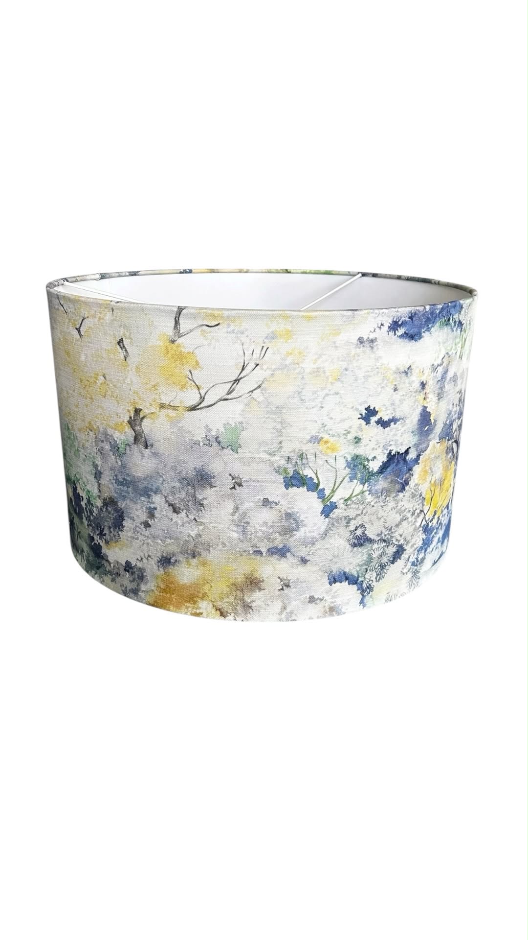 Floral Pattern Drum Lampshade – 40cm