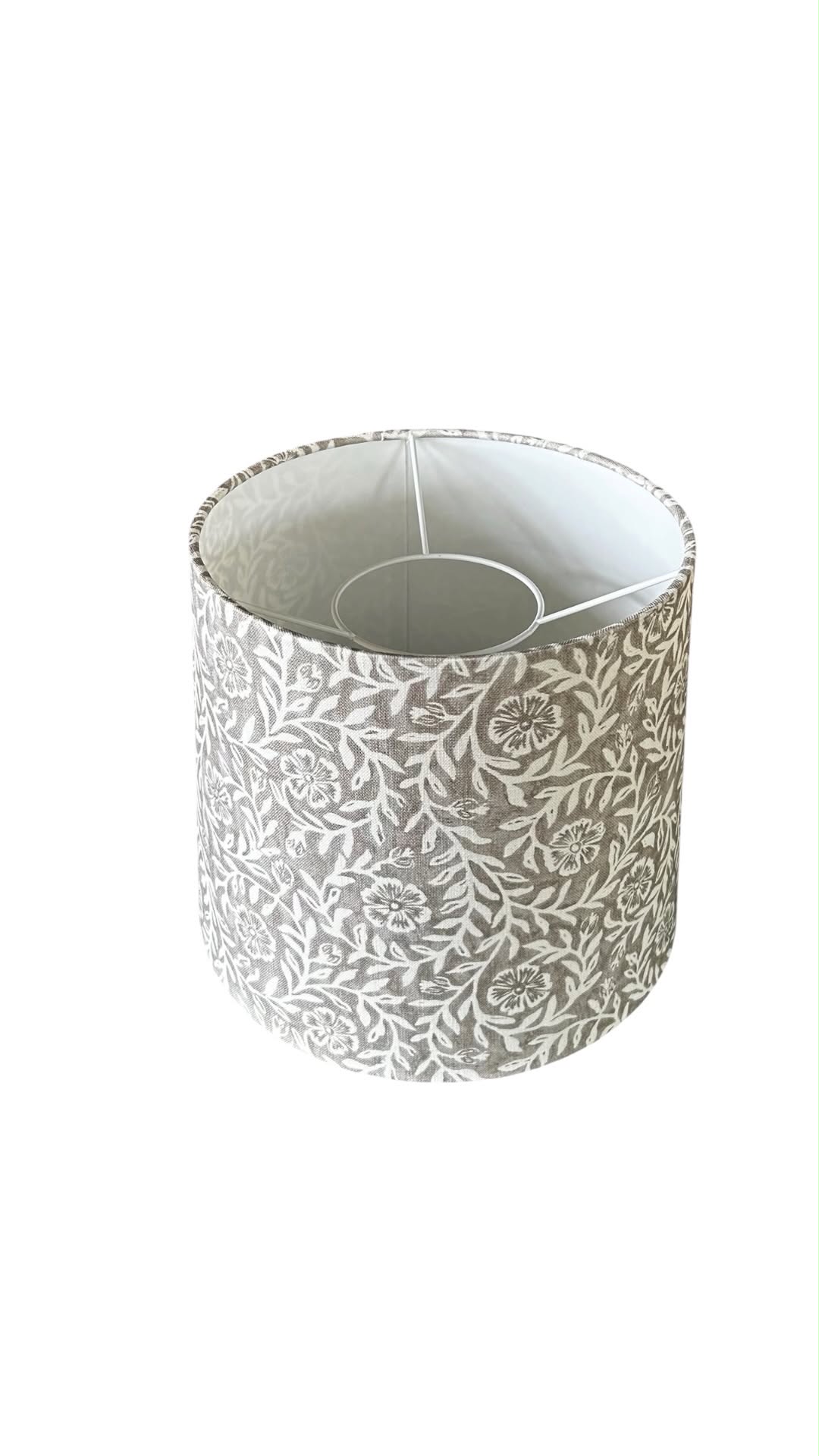 Green Floral & Leaf Empire Lampshade – 30cm