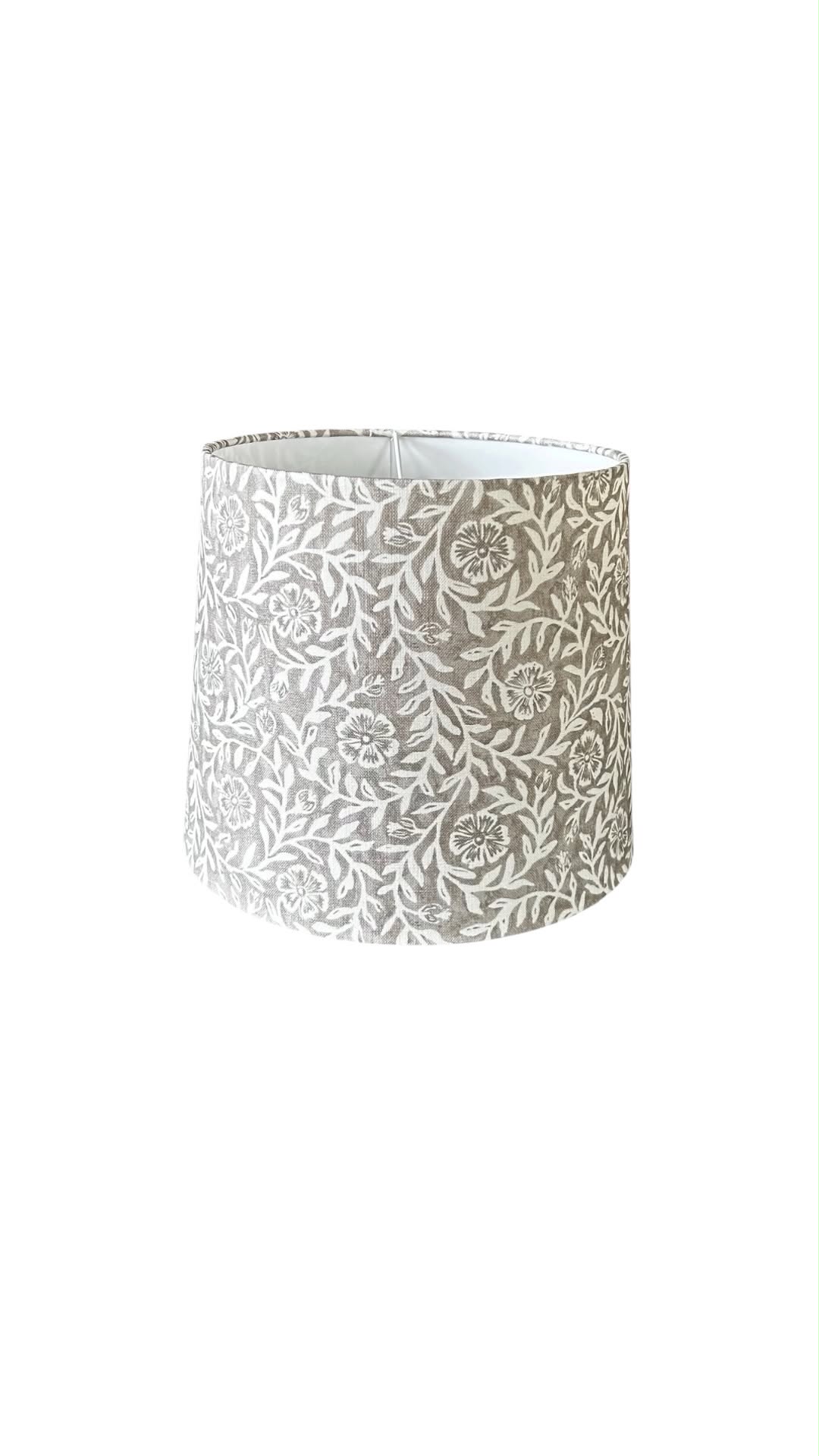 Green Floral & Leaf Empire Lampshade – 30cm